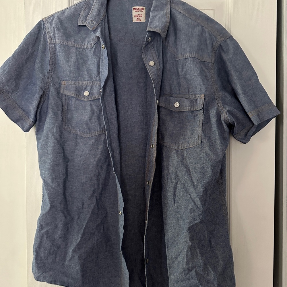 Men's Blue Denim Shirt